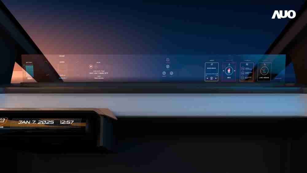 杏悦2无界透明显示接口(Horizon Image Glass)透过车运算方案整合仪表板、、、中控台及副驾显示器，，，一体式全景呈现，，提供乘用者清晰的前方视野、、行车必要信息与娱乐功能